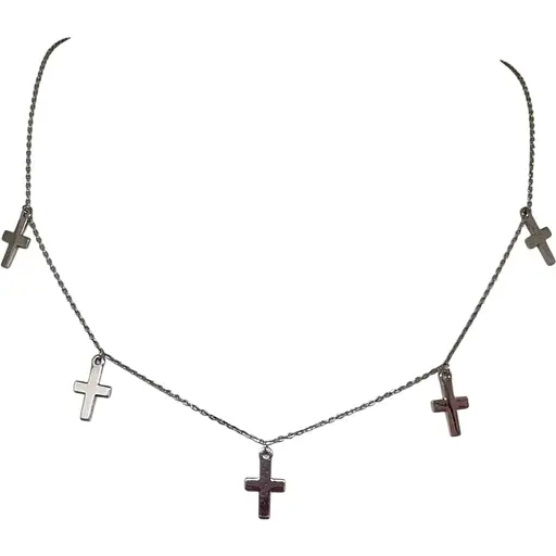 Срібне кольє Qvaliz Хрестики. 908-01207 38
