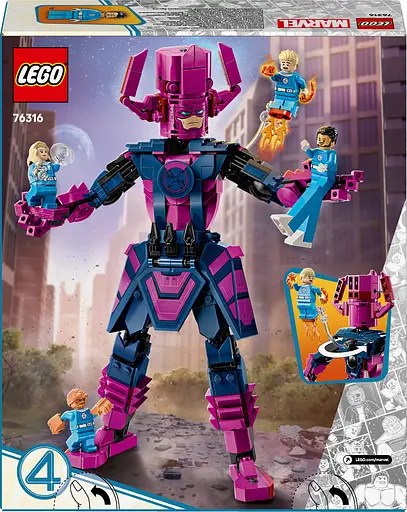 Конструктор LEGO Super Heroes Marvel Фантастична четвірка проти Ґалактуса: фігурка для складання 427 деталей (76316) - фото 3