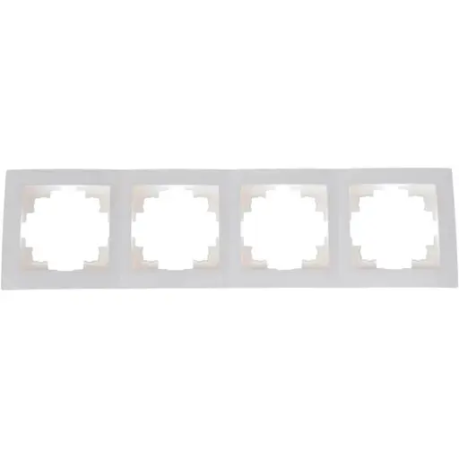 Рамка Brille на 4 поста белая NB-4F wh