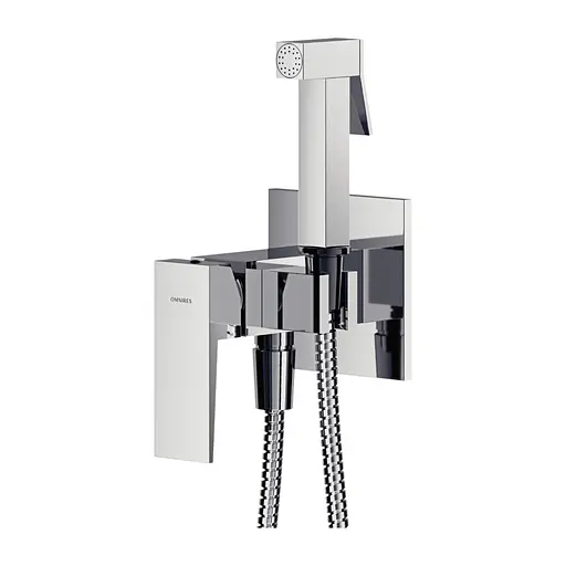 Набір гігієнічного душу прихованого монтажу Omnires Fresh chrome SYSFRBI2CR, Хром - фото 1