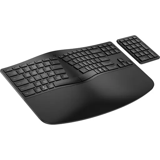 Клавіатура HP 960 BLK Ergonomic split-zone UA Black (7E755AA) [138925] - фото 4