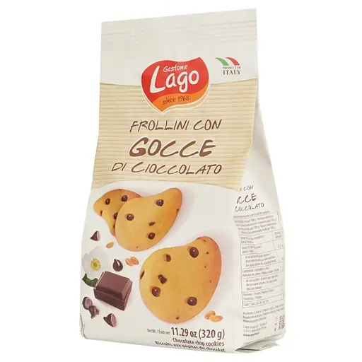 Печенье песочное Gastone Lago Шоколадные капли 320 г - фото 2