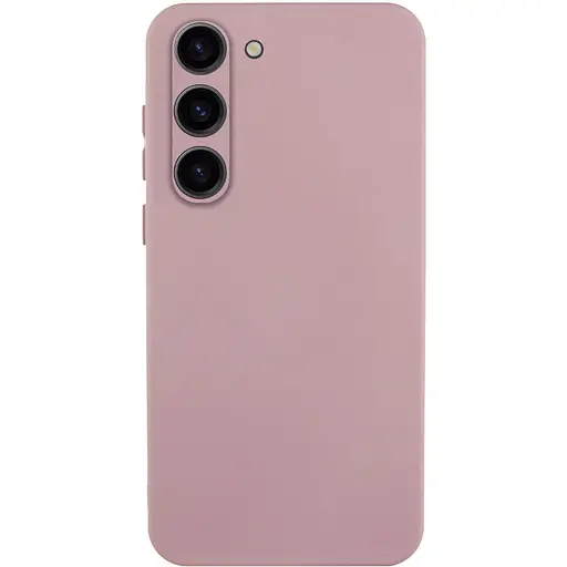 Чохол TPU GETMAN Liquid Silk Full Camera для Samsung Galaxy S23 Рожевий / Pink Sand