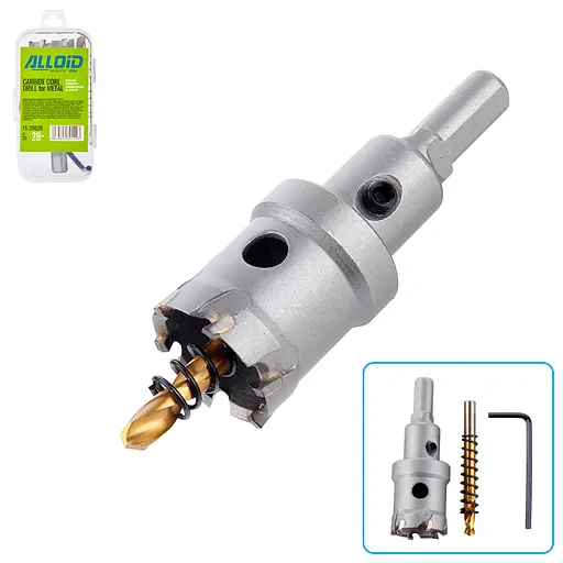 Свердло корончате Alloid Building Tools твердосплавне по металу 28 мм (TS-20028) - фото 2