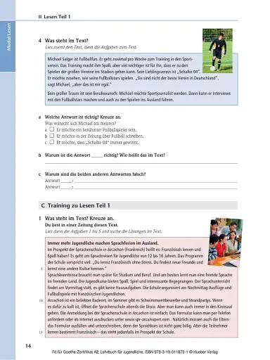 Fit furs Goethe-Zertifikat A2 Fit in Deutsch Lehrbuch mit Audio-CD - фото 4