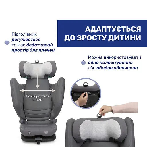 Автокрісло Chicco Fold&Go S i-Size сірий (87117.26) - фото 3