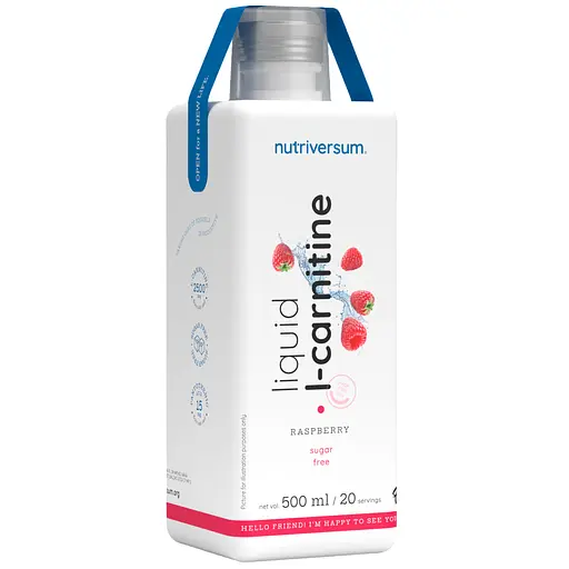 Диетическая добавка Nutriversum Liquid L-Carnitine Малина 500 мл - фото 1