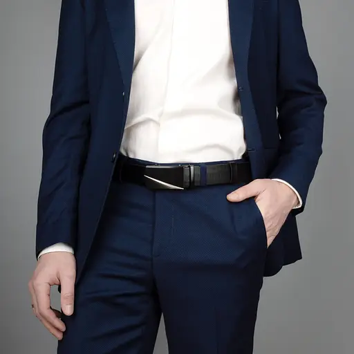 Ремінь шкіряний чоловічий HC-3463 (125 см) чорний на автоматі - фото 7