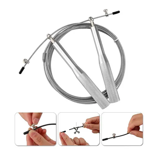 Скакалка cкоростная для кроссфита "Blow" NE-BL-4790 черная 3 м - фото 3