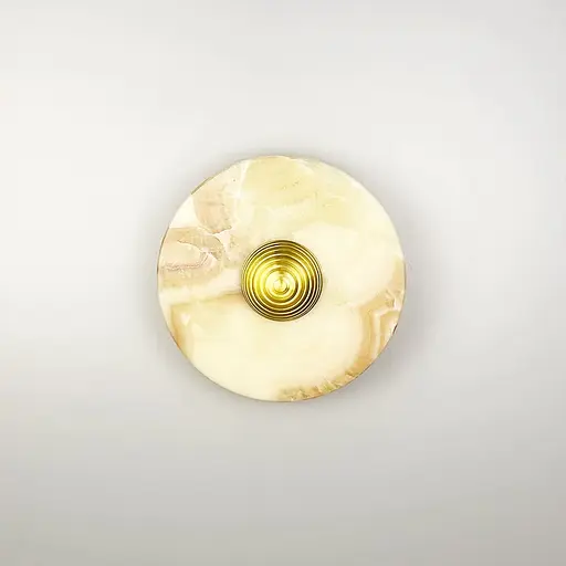 Бра із мармуру жовто-рожевого кольору Ø 20 см Арт. WSC 2-200 WT Line F - фото 1