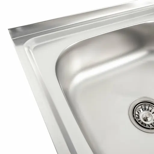 Кухонна мийка з нержавіючої сталі Valeso сатин 6050 L (0,7/160 мм), Satin - фото 5