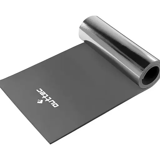 Килимок туристичний Outtec фольгований EVA 1 см чорний - фото 1