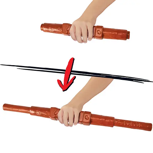 Набір іграшкової зброї Жердина бо Донателло TMNT 83522 трансформується - фото 2