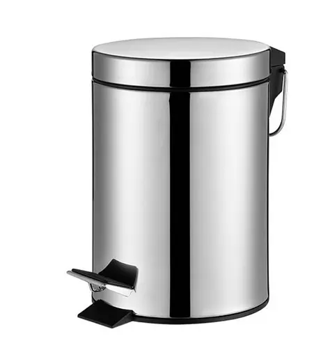 Мусорное ведро круглое Zerix Solo-TC0107 SS Color 7 л нержавейка (ZX5899)  - фото 2