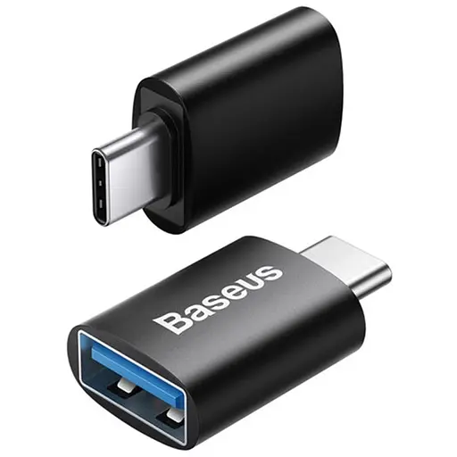 Перехідник Baseus Ingenuity Series Mini Type-C to USB 3.1 (ZJJQ000001) Black - фото 2