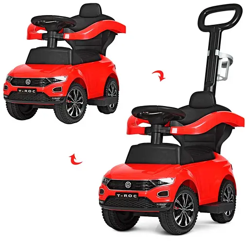 Каталка-толокар Metr+ 651-3 Червоний 2 в 1 - фото 8