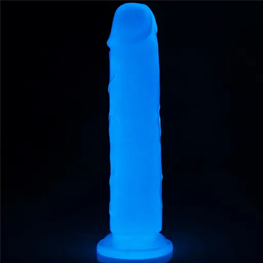 Фалоімітатор неоновий Lumino Play Dildo 21 см синій - фото 3