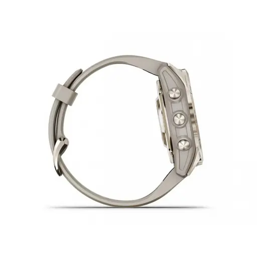Смарт-часы Garmin Fenix 7S Sapphire Solar Soft Gold w. Light Sand Band (010-02776-14/15) - фото 5