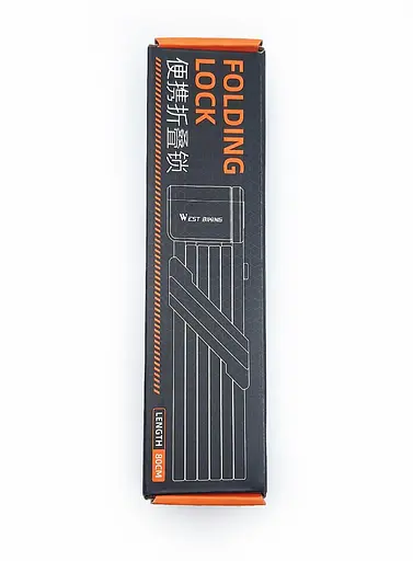 Велосипедний замок фолдінговий West Biking YP0705080 чорний (G0001276) - фото 4