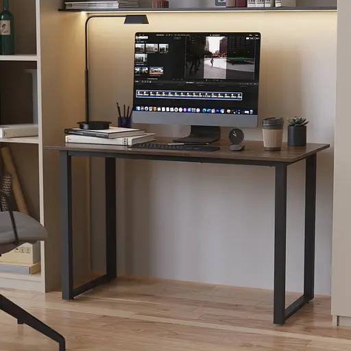 Стіл письмовий Кнап 2 Ferrum-decor 750x1000x700 Чорний метал ДСП Дуб Сонома Трюфель 16 мм (FRD-106414)