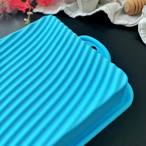 Форма квадратная силиконовая для выпечки кексов, тортов, пирогов и пирожных 18х18 см, A-plus Голубой 85741 - фото 3