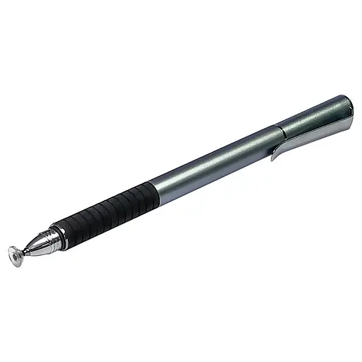 Стилус ємнісний, високоточний, Jot Pro двосторонній, алюмінієвий, з кріпленням, сірий - фото 2