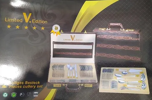 Набор столовых приборов Zepter Limited Edition LV-1003 в кейсе 72 предмета - фото 9