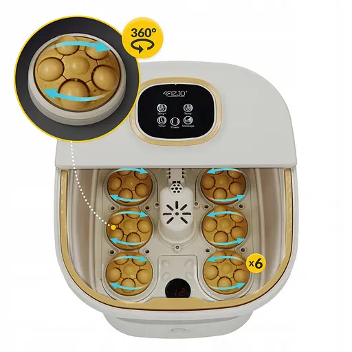 Ванна для ног гидромассажная 4FIZJO Ultra+ складная 500 Вт (гидромассажер для ног) 4FJ0595 (P-5907739319487) - фото 13