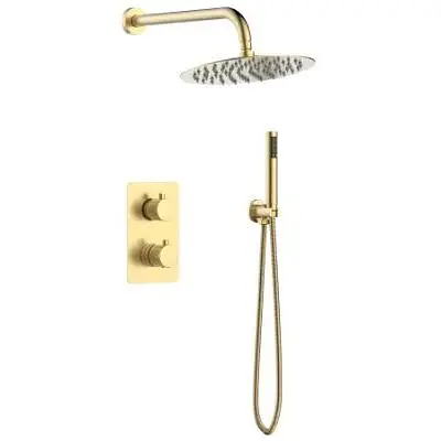 Душова система прихованного монтажу Volle Sistema R cepillado oro 1585.090121 - фото 1