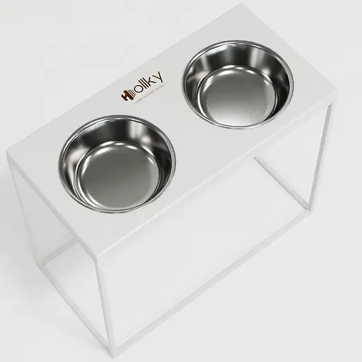 Hollky Base XL40 — миски на підставці для великих собак (2 × 1,8 л, висота 40 см) - фото 4