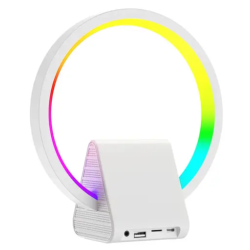 БЗП WIWU Wi-W021 2 in 1 Wireless Charger+Bluetooth Speaker White - фото 3