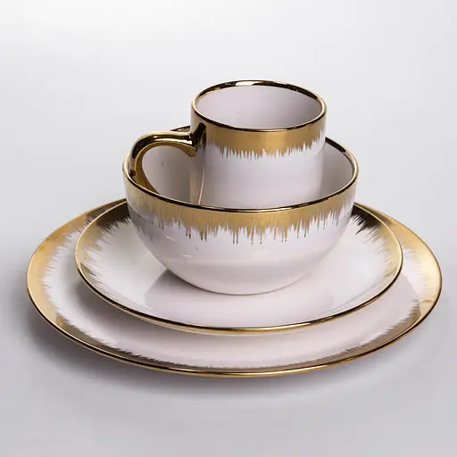 Столовый сервиз Golden Line фарфоровый 24 предмета MD-16 - фото 3