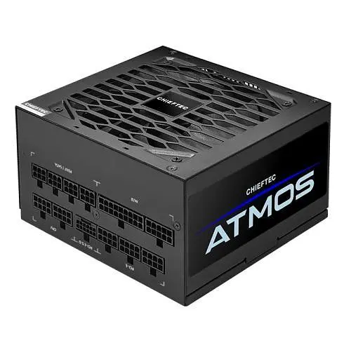 Блок питания 750 Вт, Chieftec ATMOS, черный, модульный, 80+ золотистый, Active PFC, 120 мм FDB, 4xMolex/9xSATA/1x16-pin - фото 1