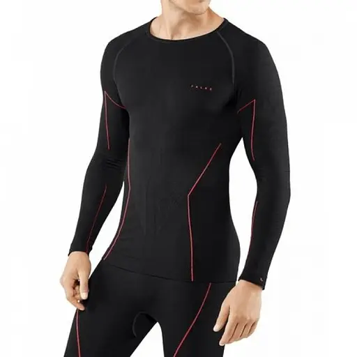 Термокофта Falke ESS Warm Mns Black/Red M (1097-39611-3018 M) - фото 2