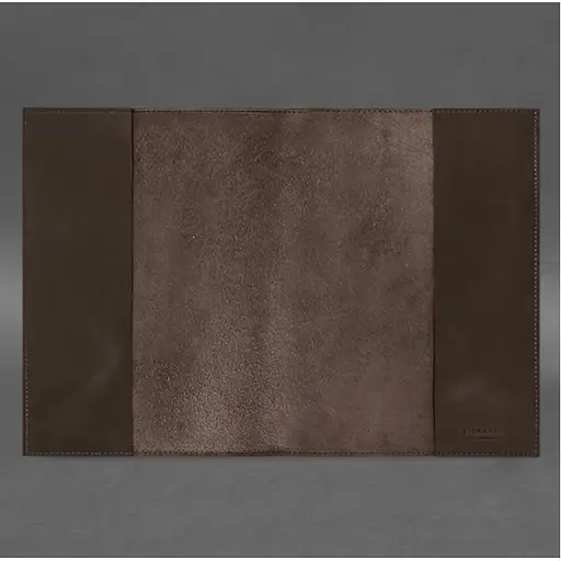 Кожаная обложка BlankNote Standart Crazy Horse с Трезубцем для нотариального реестра темно-коричневый - фото 3