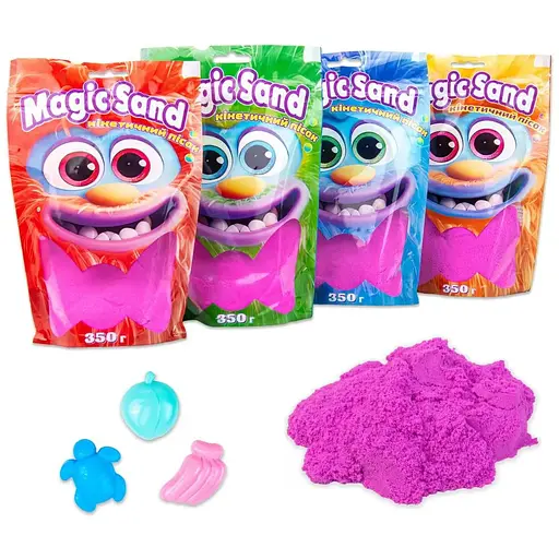 Кинетический песок Strateg Magic sand в пакете 39402-4 фиолетовый, 0,350 кг