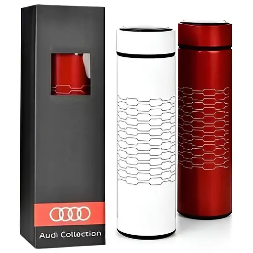 Офісний термос із вбудованим фільтром Stenson MT-4922 500мл вакуумний термос нержавіюча сталь Червоний - фото 3