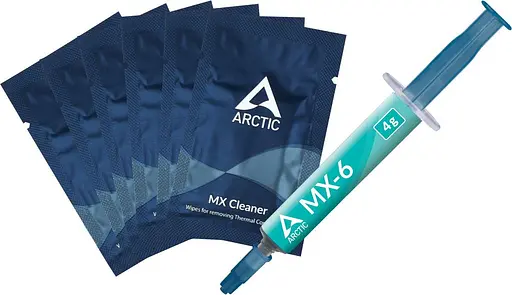 Термопаста Arctic MX-6 4g with 6 pcs MX Cleaner (ACTCP00084A) - фото 1