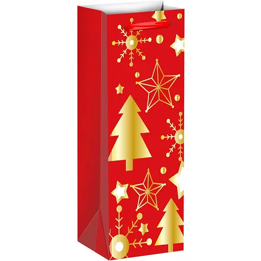 Пакет бумажный под бутылку Malevaro Вottle 13x8.5x36 см (760455ML-2)