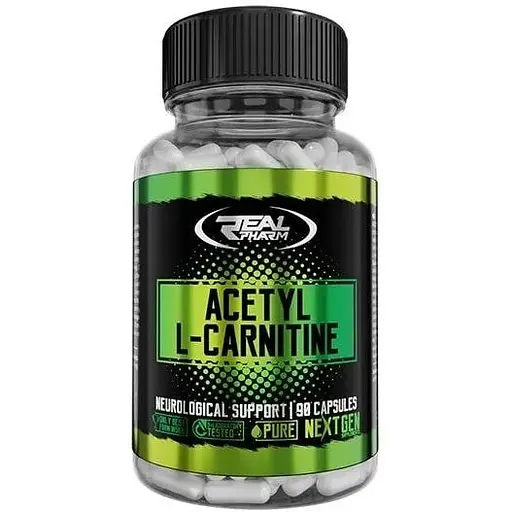 Ацетил L-карнітин Real Pharm Acetyl L-Carnitine, 90 капсул