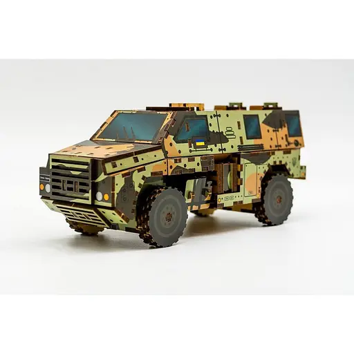 Деревянный 3D конструктор Бушмастер PuzzleOk 139-0209 139 деталей - фото 2