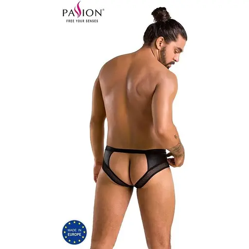 Труси чоловічі Passion 030 Slip Open Tom black L/XL - фото 6