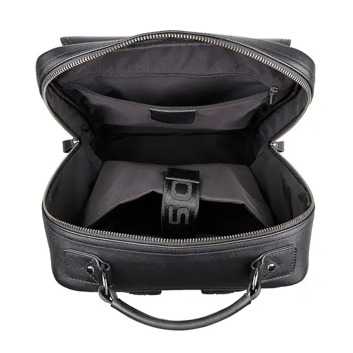 Мужской кожаный рюкзак John McDee 40х29х14 см sum0028448 - фото 5