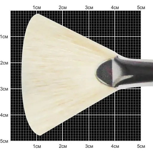 Кисть щетина веерная 6007 №10 длинная ручка Kolos