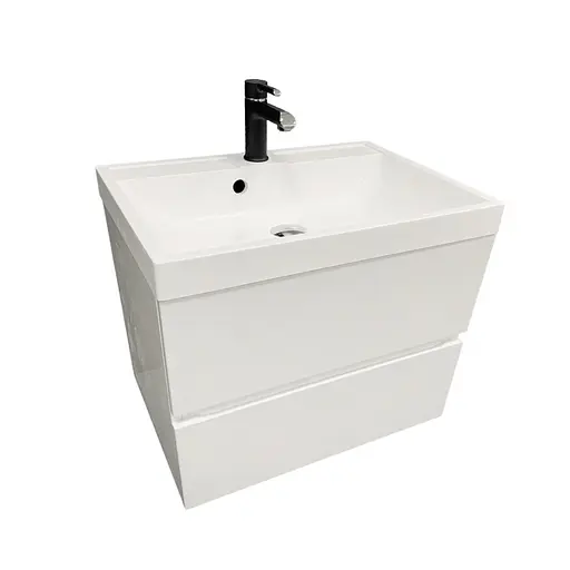 Раковина Adamant умывальник STRENG NEW искусственный камень прямоугольная - фото 8