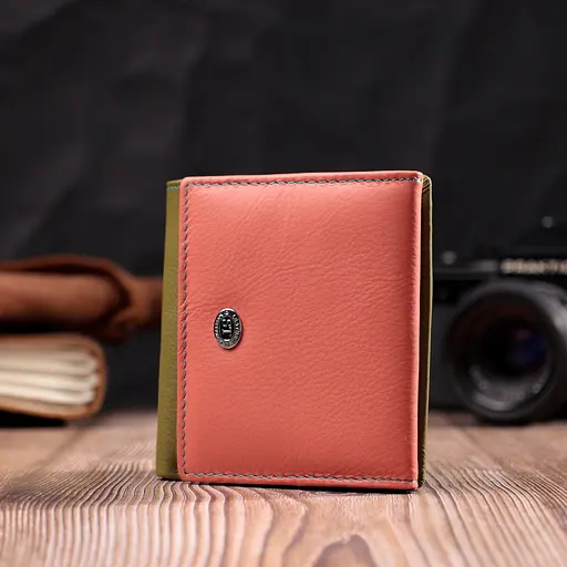 Жіночий шкіряний гаманець ST Leather 10х9.5х1.5 см acs0029462 - фото 6