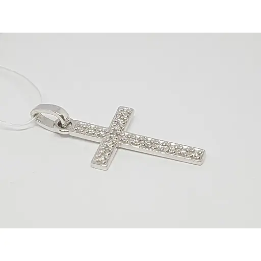 Золотой крестик Гелиос с бриллиантами. Артикул 3740108 - фото 2