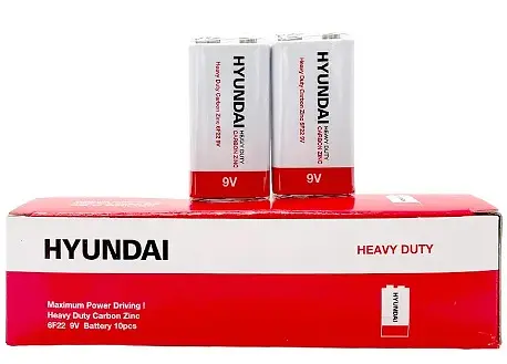 Батарейки Hyundai 9V Крона (1 шт) - фото 1