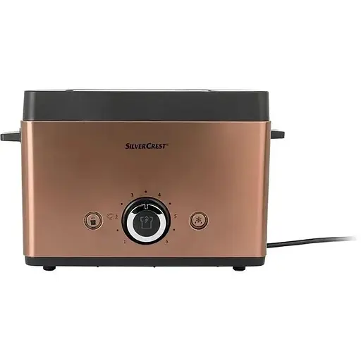Тостер Silver Crest STT 850 Copper, 850 Вт, з насадкою для булочок, розморожуванням і регулюванням ступеня поджаривания - фото 2