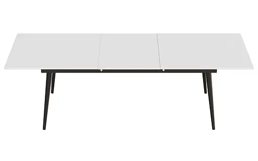 Стіл журнальний трансформер Dandi Small Ferrum-decor 45x120(160)x70 Чорний метал ДСП Білий 16 мм (FRD-106799) - фото 8